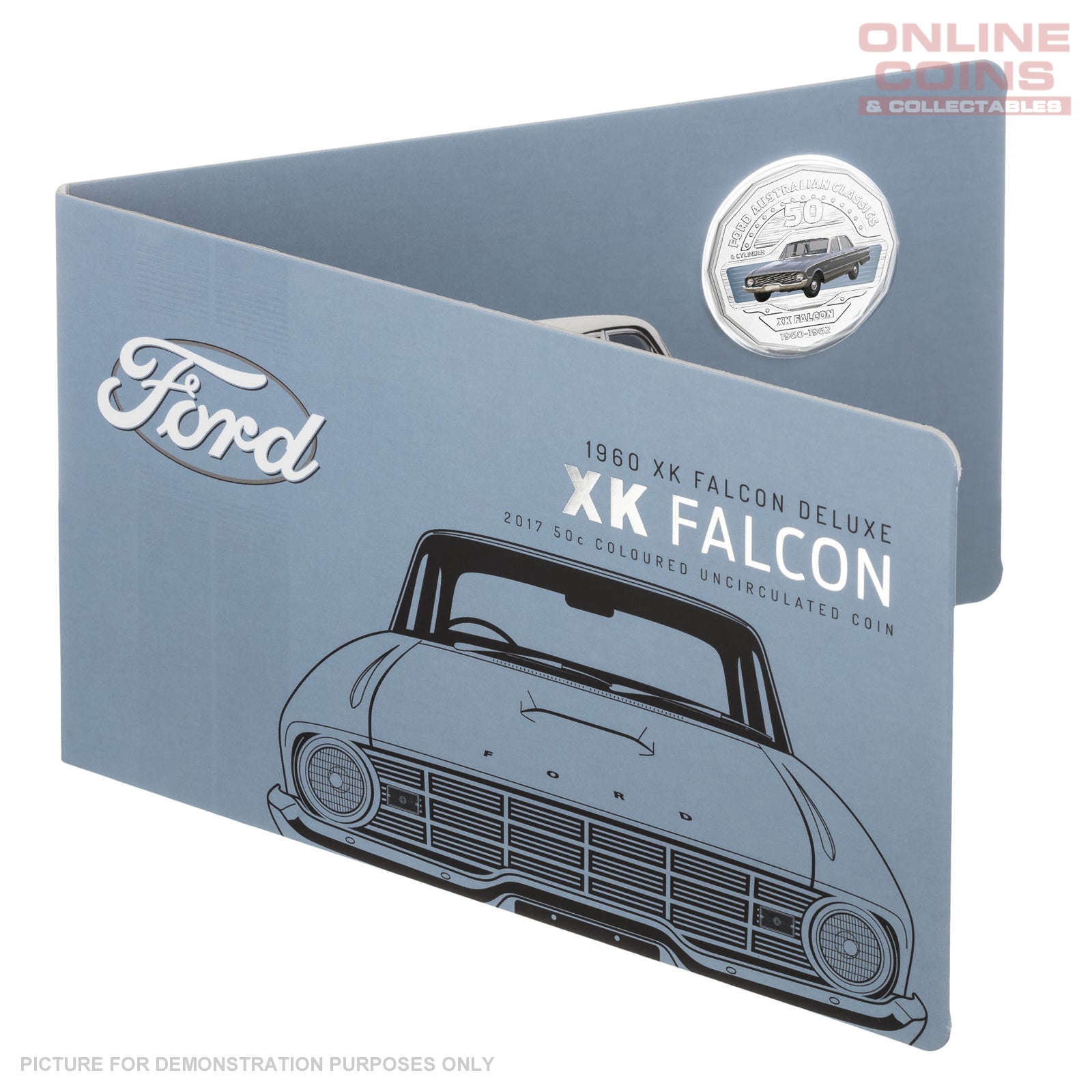 2017 Royal Australian Mint Ford Classics 50c Coin In Card - XK Falcon